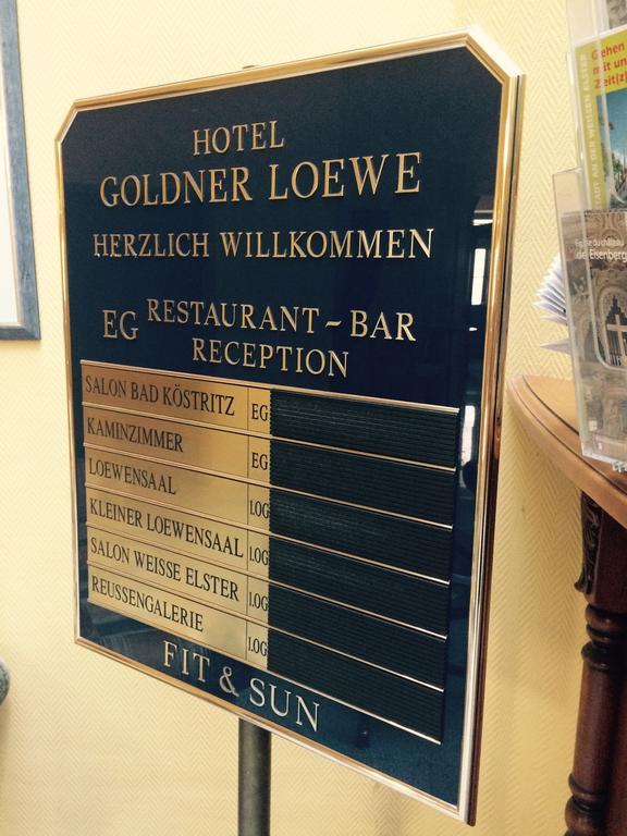 Hotel Goldner Loewe Bad Kostritz Экстерьер фото